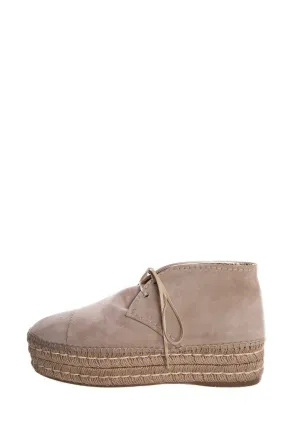 38 Prada Tan Espadrille Lace Tie