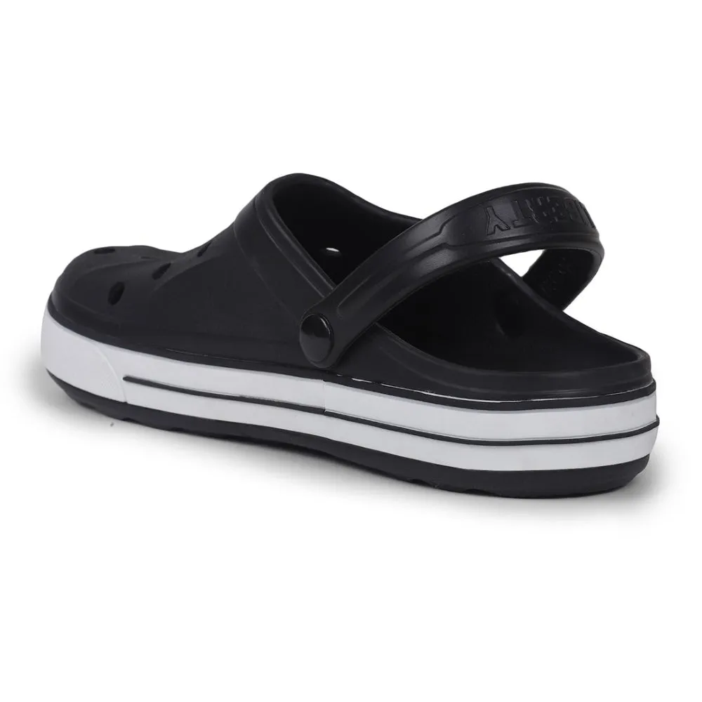 Quick Sandals Fit Easygoing Comfort A-HA Black Casual Slip-on Clogs For Men LITEWALK By Liberty