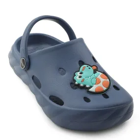 A-HA Blue Casual Clogs For Kids BEACHWALKK By Liberty PaddedTongue Comfort Fit Technology