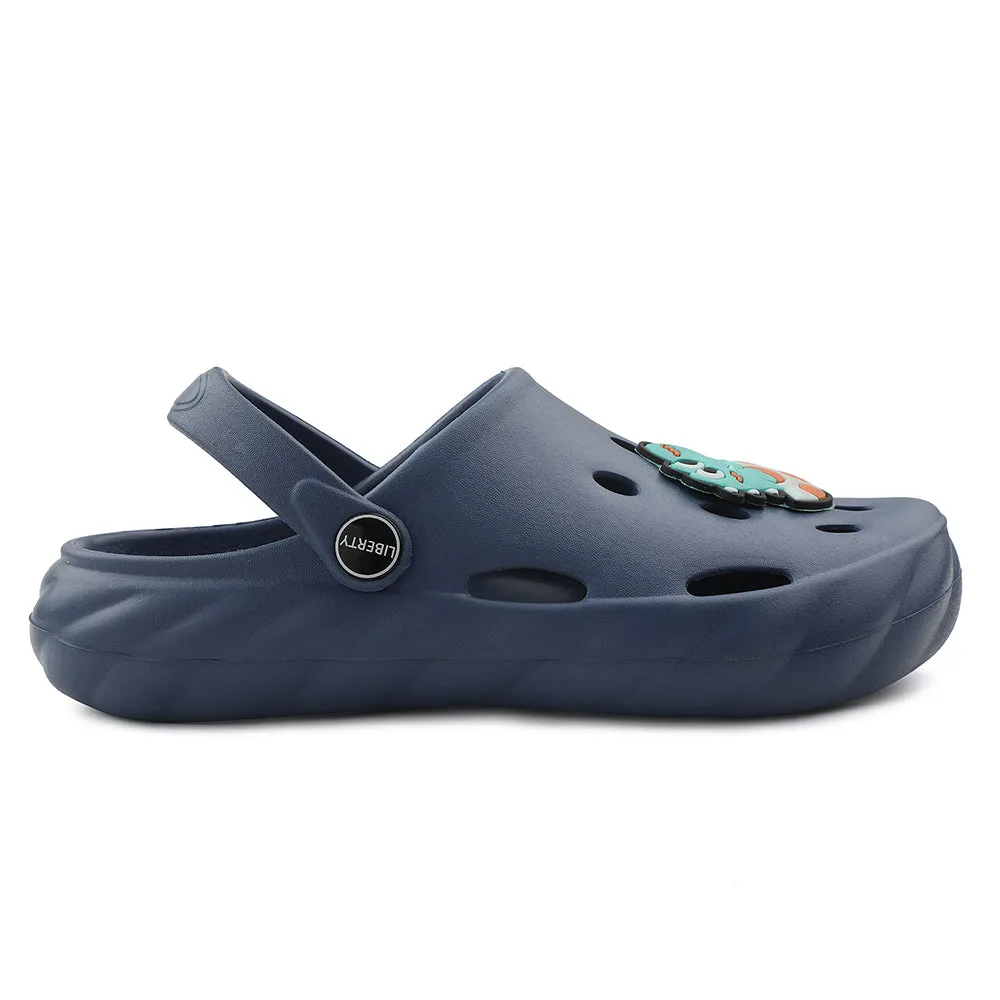 Travel-Friendly Footwear A-HA Blue Casual Clogs For Kids BEACHWALKK By Liberty