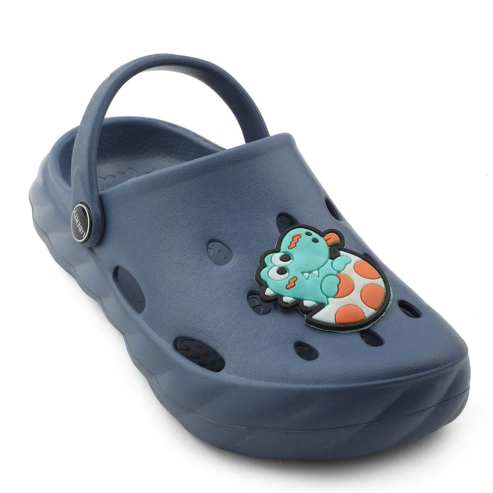 A-HA Blue Casual Clogs For Kids BEACHWALKK By Liberty PaddedTongue Comfort Fit Technology