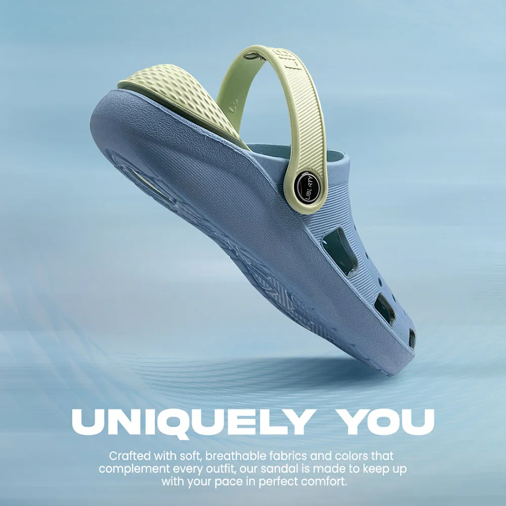 Stable On-the-Go Comfort A-HA Blue Slingback Clogs For Women LPMXT-801 By Liberty