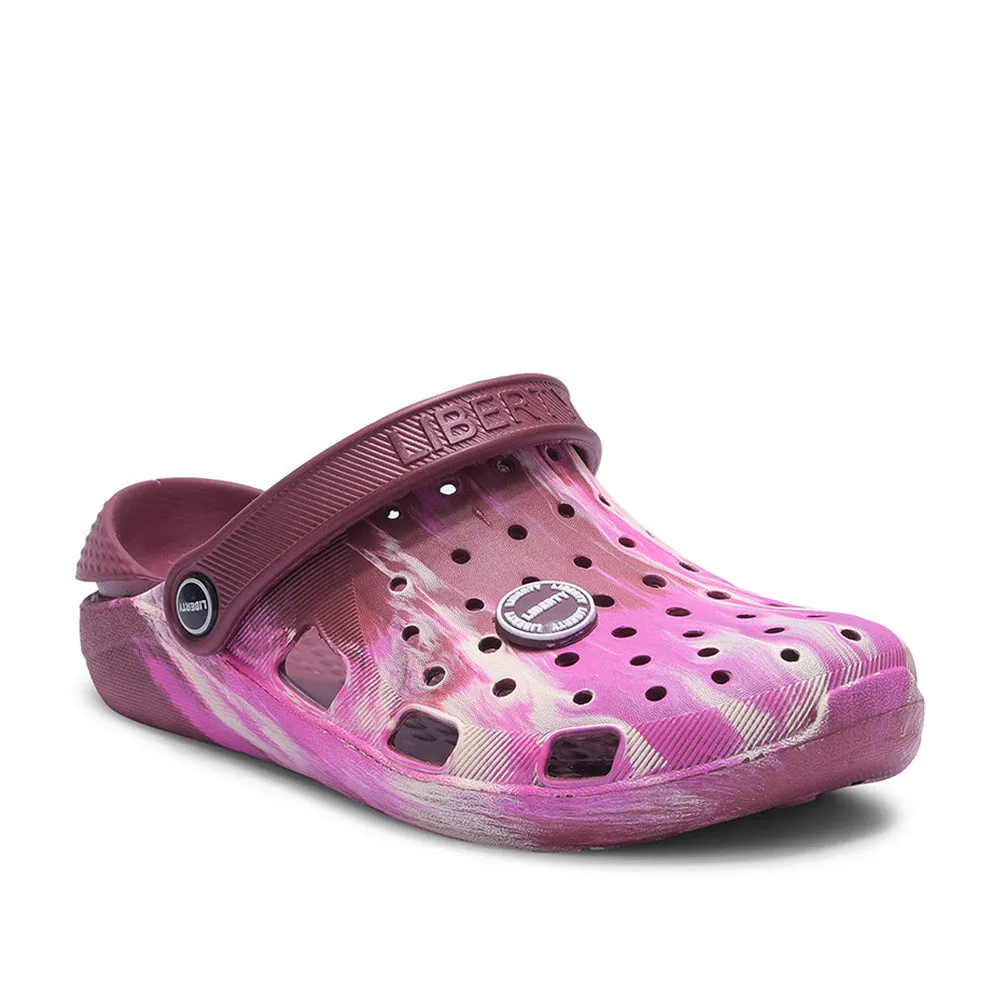 EVAOutsole Breathability Feature A-HA By Liberty LPMXT-962E Women Pink Clogs
