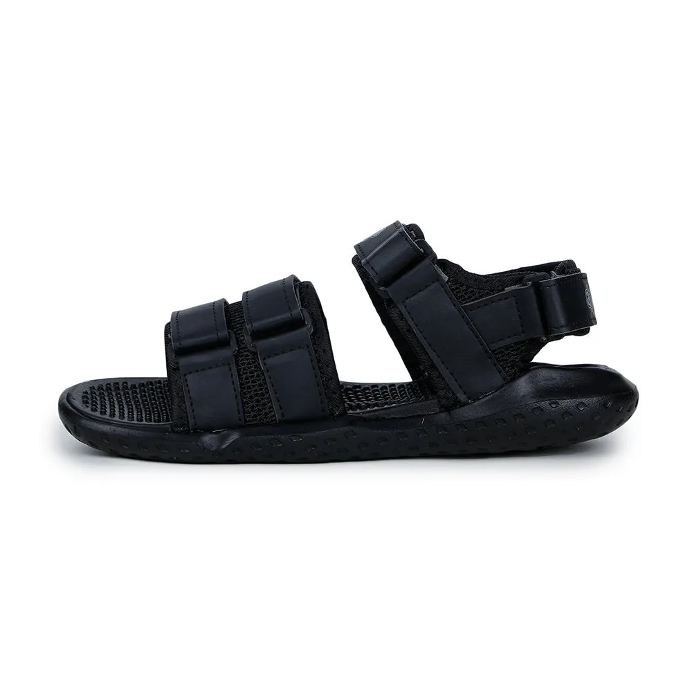 A-HA Casual Black Sandals For Men LB195-01 By Liberty Travel-Ready Shoes Support Feel