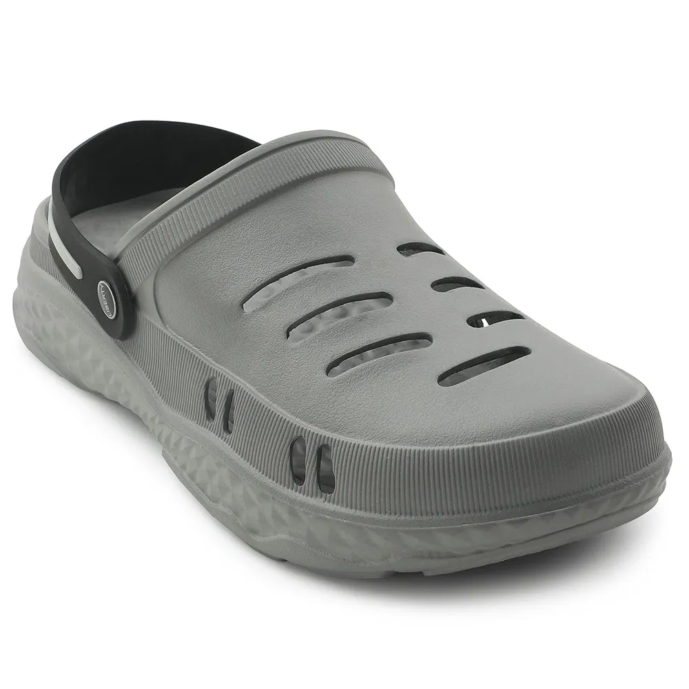 A-HA Casual Grey Clogs For Men BEACHRIDEM By Liberty Sleek And Comfy