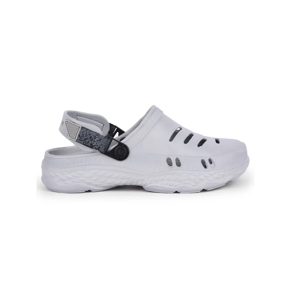A-HA Casual Light Grey Clogs For Men BEACHRIDE By Liberty Quality Construction Leather Upper