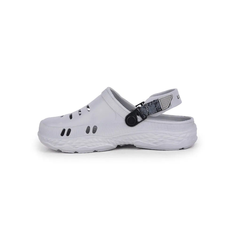A-HA Casual Light Grey Clogs For Men BEACHRIDE By Liberty Cozy Walk Comfortable Breathability