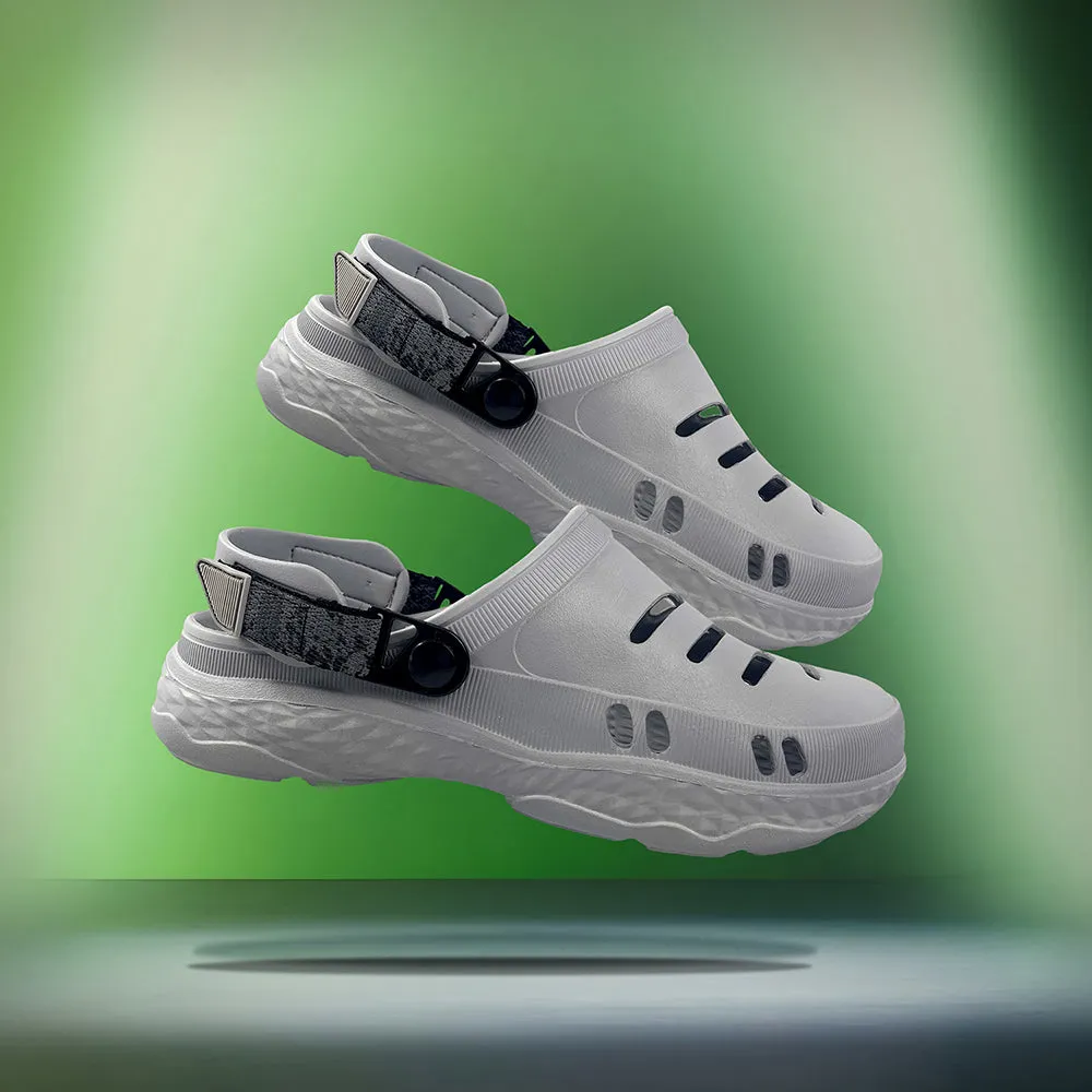 Easy Fit Shoes Outdoor Wear A-HA Casual Light Grey Clogs For Men BEACHRIDE By Liberty