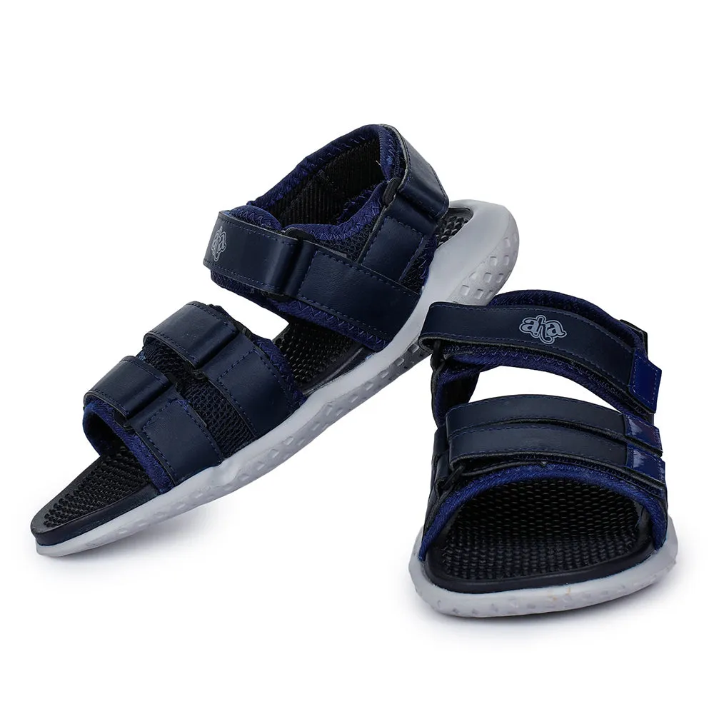 A-HA Casual Navy Blue Sandals For Men LB195-01 By Liberty Light Outdoor Shoes Light Slip-on Shoes