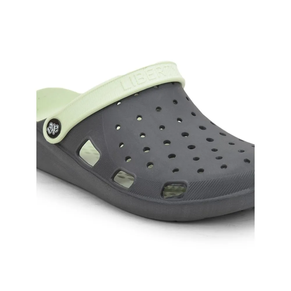 A-HA Dark Grey Slingback Clogs For Men LPMXT-800 By Liberty Slip Fit Cushioned Comfort