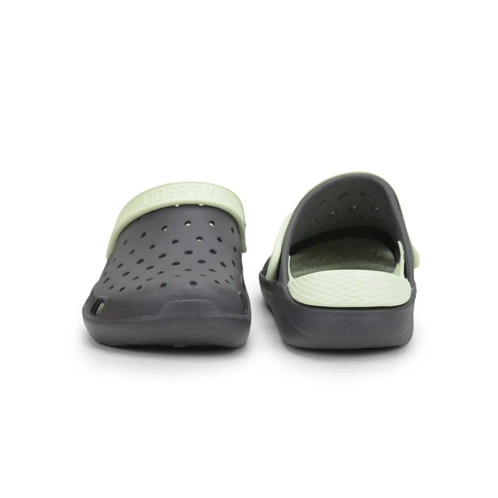 A-HA Dark Grey Slingback Clogs For Men LPMXT-800 By Liberty Daily Comfort Slip On Style