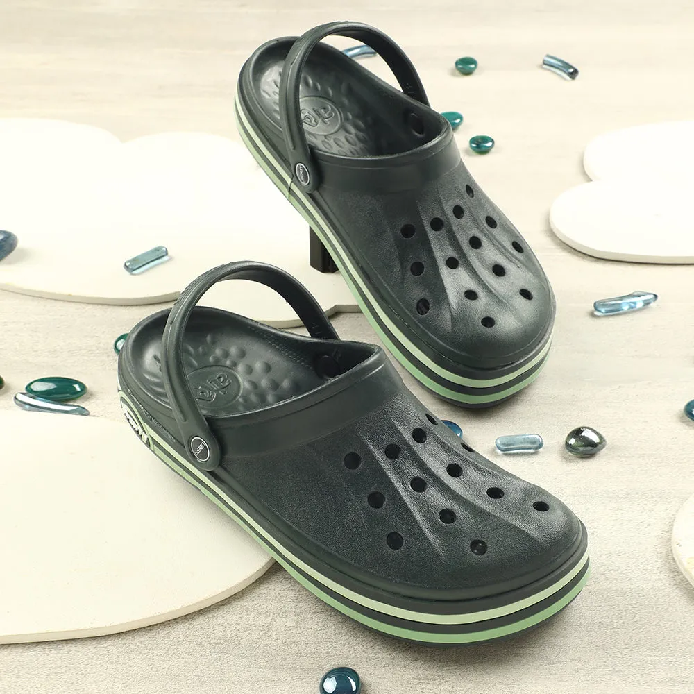 A-HA Green Casual Slingback Clogs For Men LITEWALKNR By Liberty foam sole Anti Friction