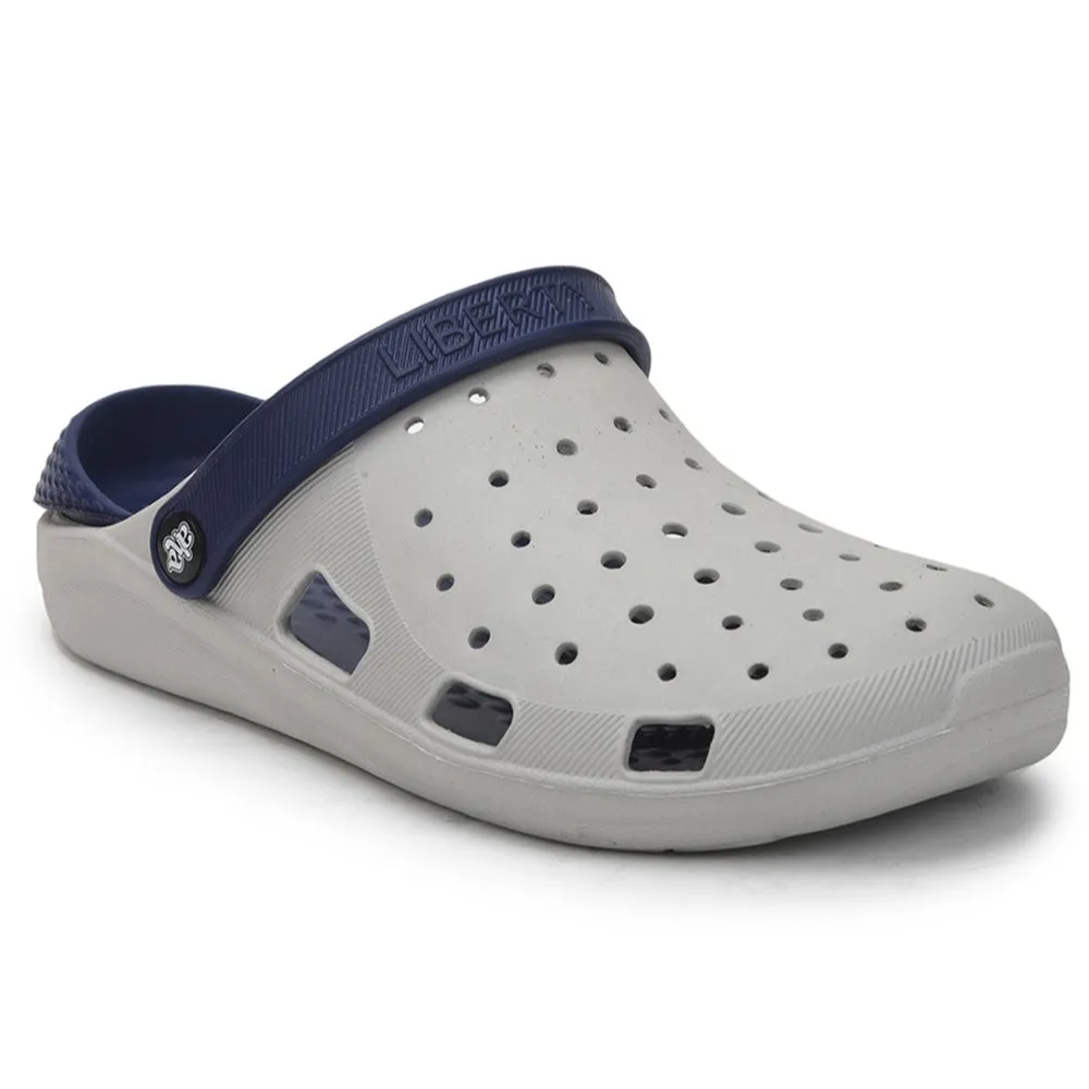 A-HA Grey Slingback Clogs For Men LPMXT-800 By Liberty Premium Comfort