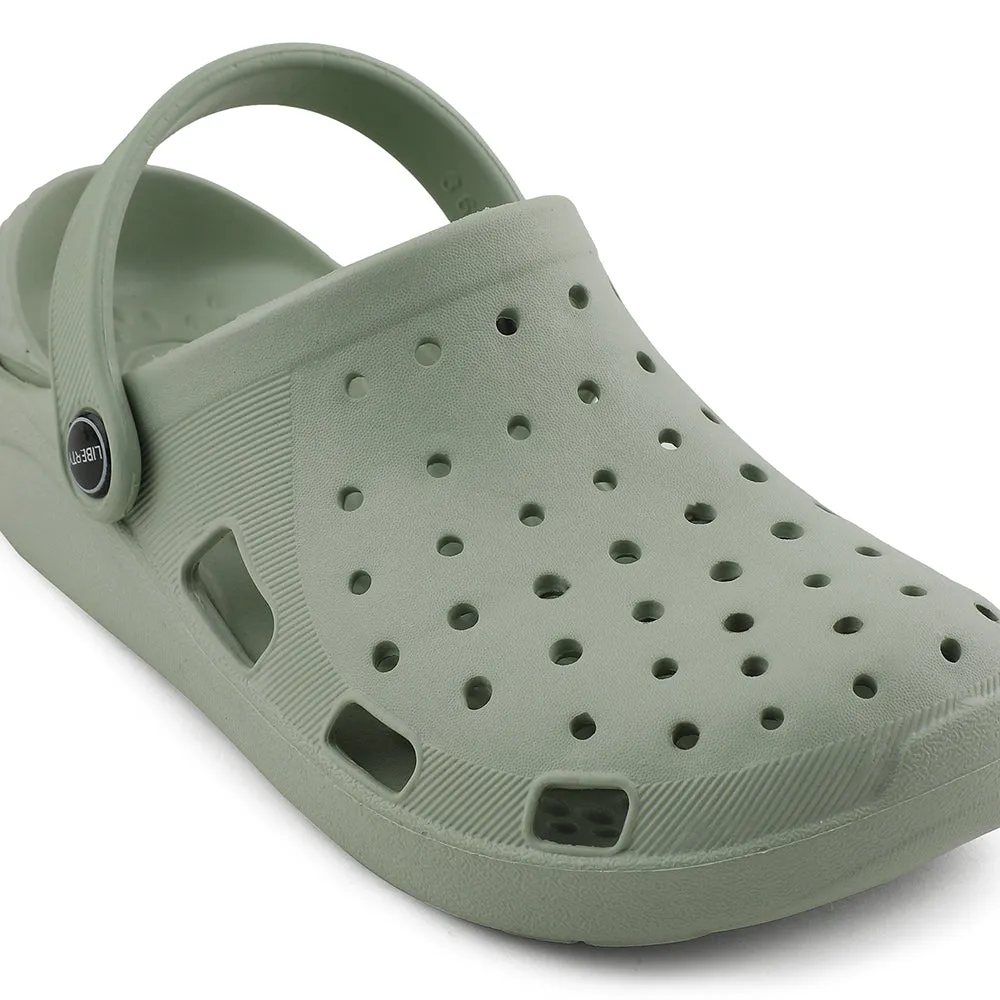 A-HA Light Green Slingback Clogs For Women LPMXT-801 By Liberty Anti Slip Coating Chill Step