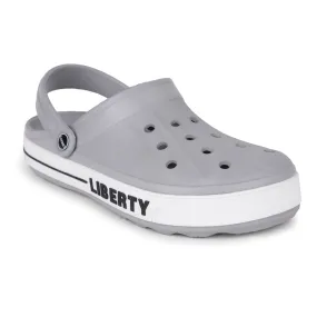 A-HA Light Grey Casual Slip-on Clogs For Men LITEWALK By Liberty Quick Slip-On Heel Support