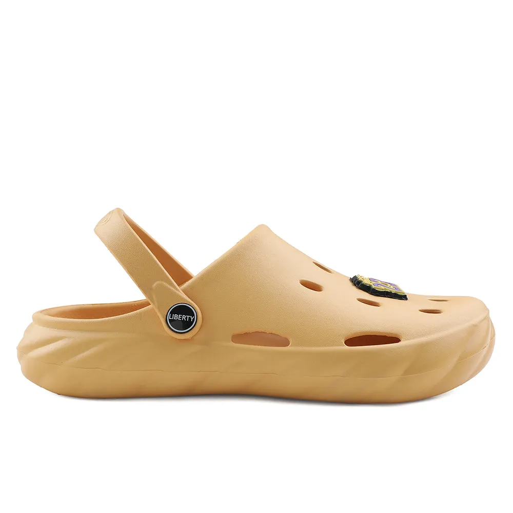 A-HA Mustard Casual Clogs For Kids BEACHWALKK By Liberty Ventilated Design