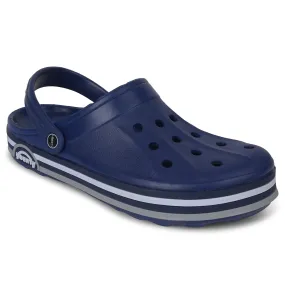 A-HA Navy Blue Casual Slingback Clogs For Men LITEWALKNR By Liberty Supportive structure Simple Comfort Walk