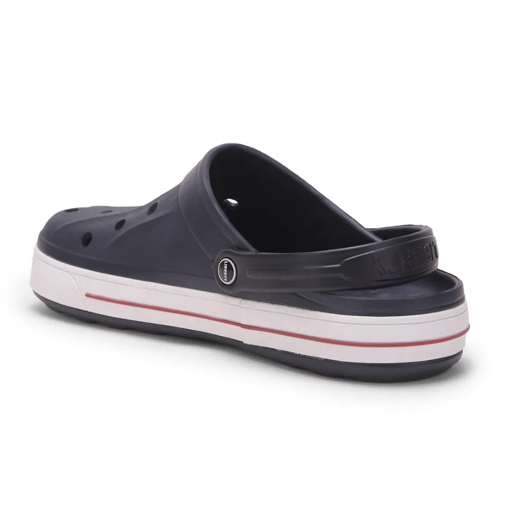 A-HA Navy Blue Casual Slip-on Clogs For Men LITEWALK By Liberty Easy Setup