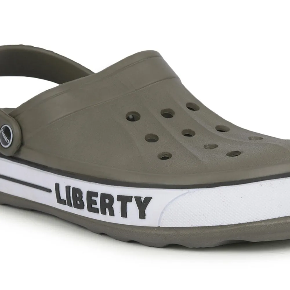 Simple Fit Sandals A-HA Olive Green Casual Slip-on Clogs For Men LITEWALK By Liberty
