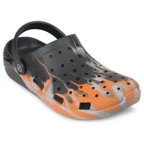 A-HA Orange Slingback Clogs For Men LPMXT-961E By Liberty Washable