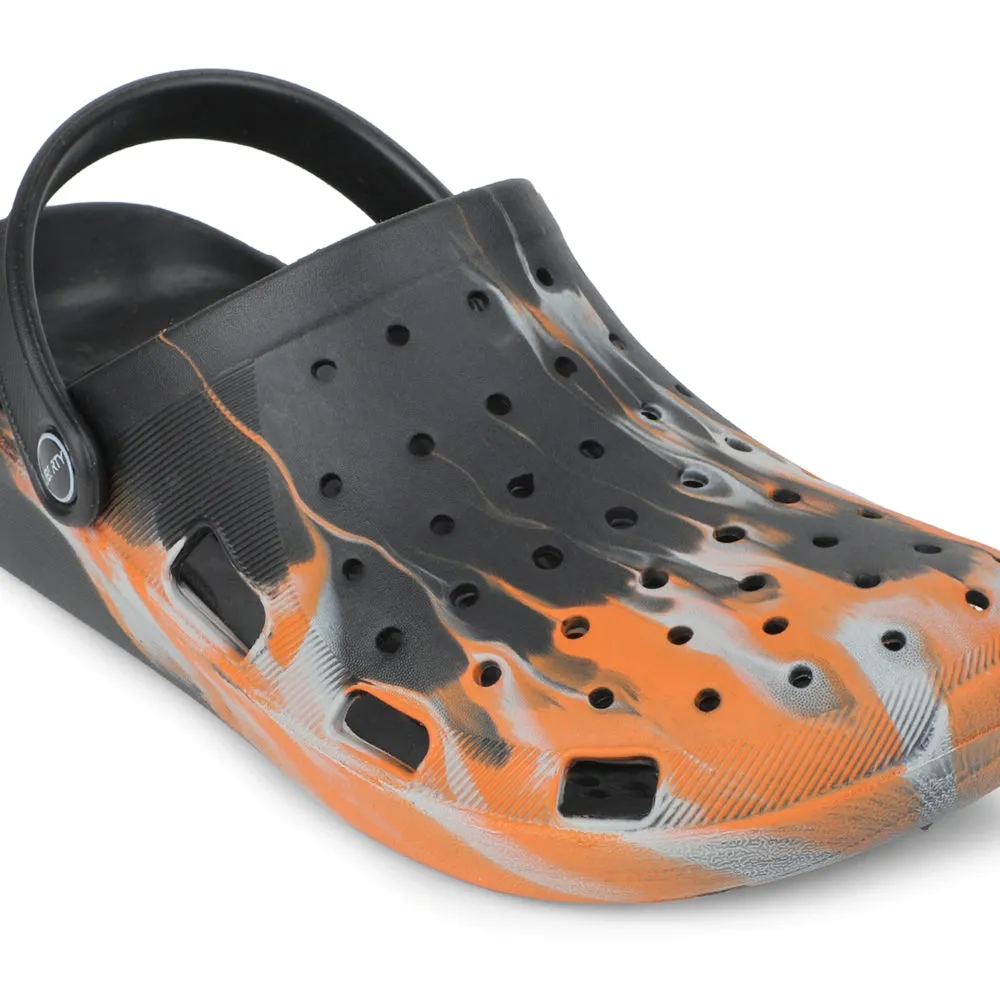 Effortless Fit Water-Resistant Slides A-HA Orange Slingback Clogs For Men LPMXT-961E By Liberty