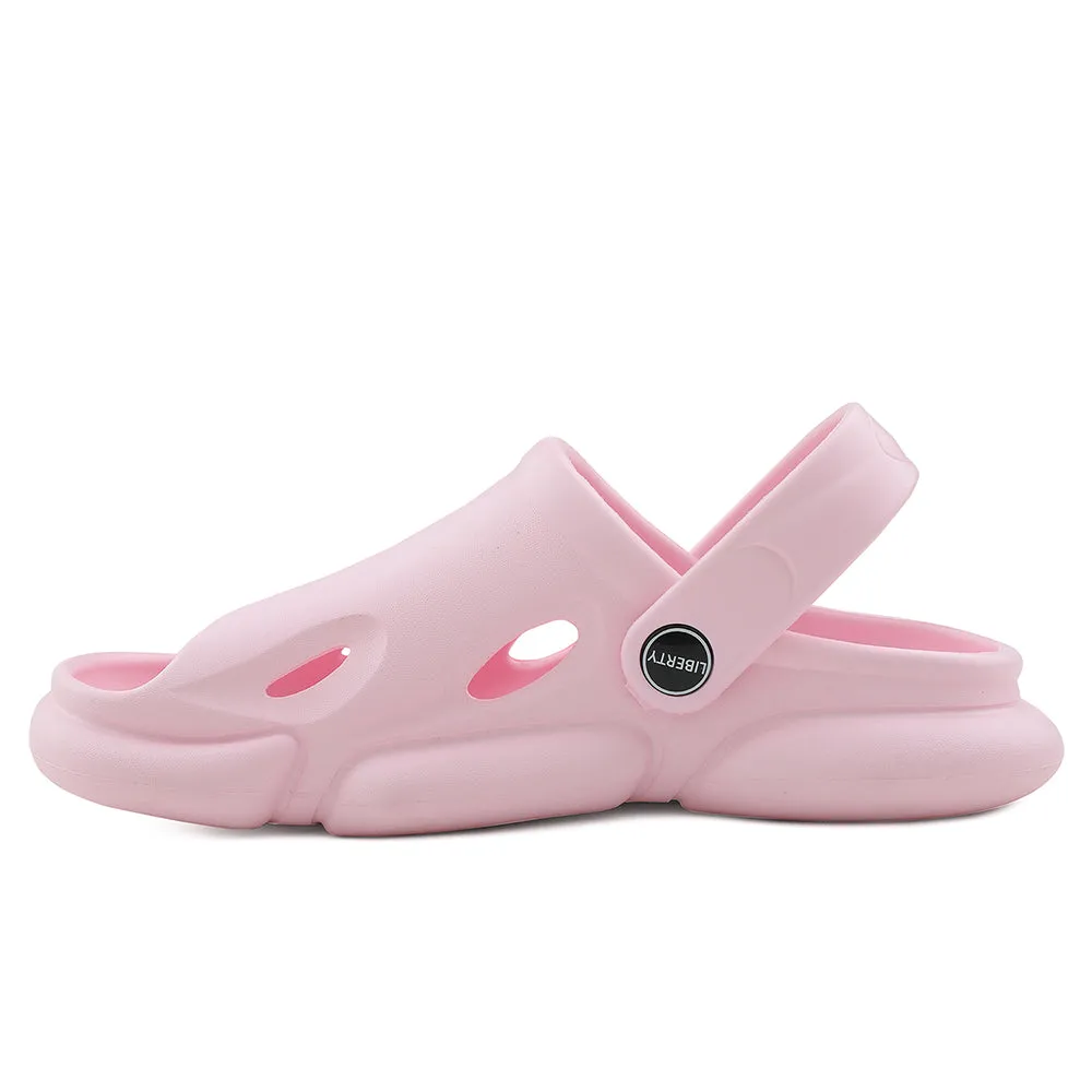 Slip Free Surface A-HA Pink Casual Clogs For Kids BEACHFIT01 By Liberty