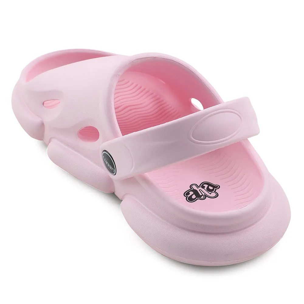 A-HA Pink Casual Clogs For Kids BEACHFIT01 By Liberty No Fuss