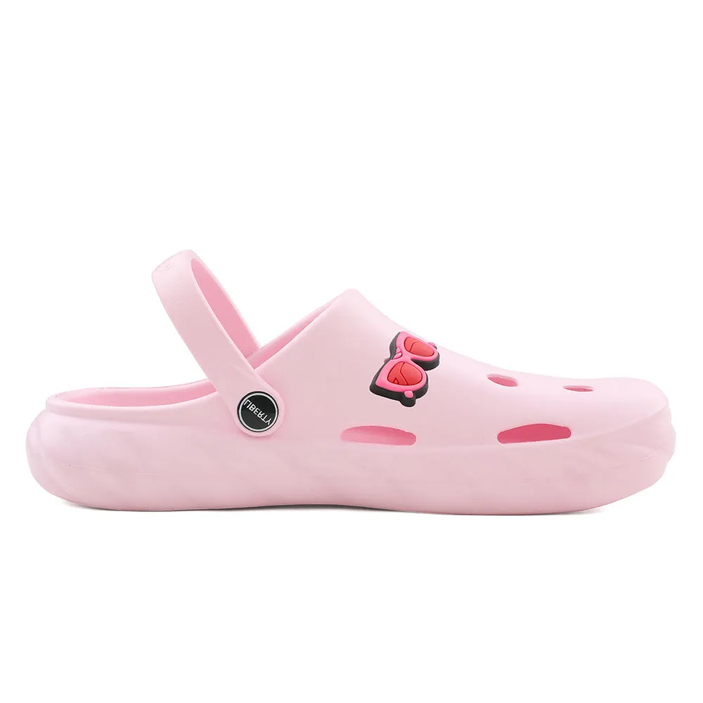 A-HA Pink Casual Clogs For Kids BEACHWALKK By Liberty Slip-On Style