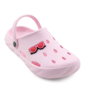 Easy Relax Fit Open Toe A-HA Pink Casual Clogs For Kids BEACHWALKK By Liberty