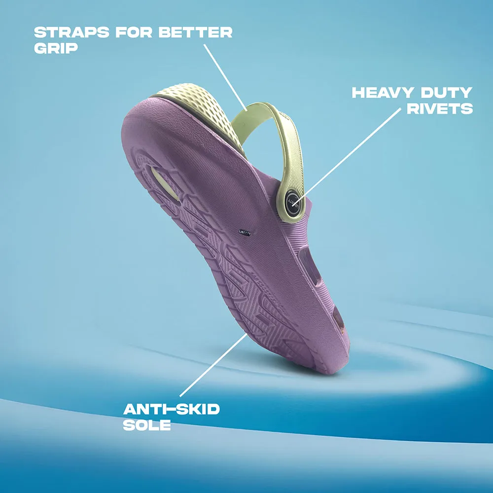 Sandal Style A-HA Purple Slingback Clogs For Women LPMXT-801 By Liberty