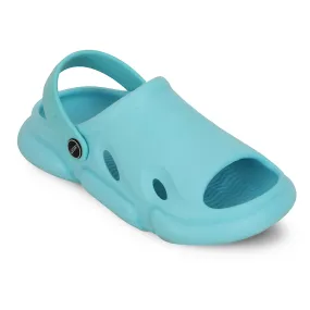 flexible shoes A-HA Sea Green Casual Clogs For Kids BEACHFIT01 By Liberty