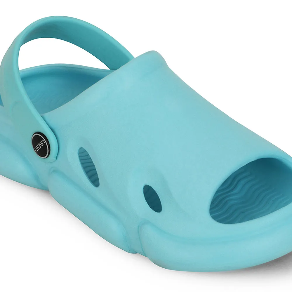 Beach Ready Fit Flexible Comfort A-HA Sea Green Casual Clogs For Kids BEACHFIT01 By Liberty