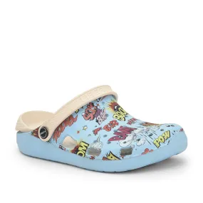 Relax Footwear A-HA Sky Blue Clogs For Men LPMXT-810 By Liberty