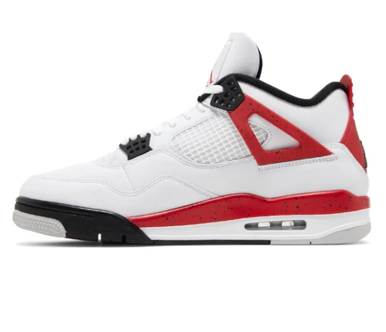 Men's Nike Air Jordan 4 Retro (Red Cement) Toe Protection