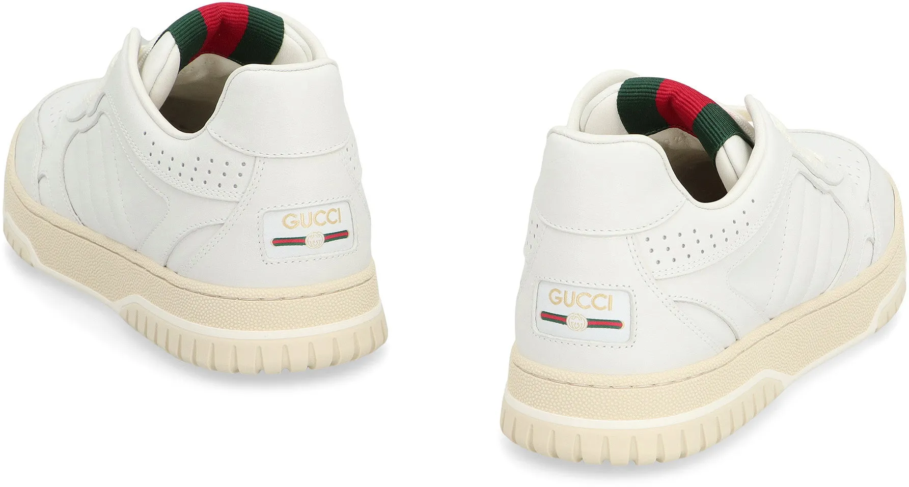 GUCCI RE-WEB SNEAKERS Leather Cool Breathable Shoes