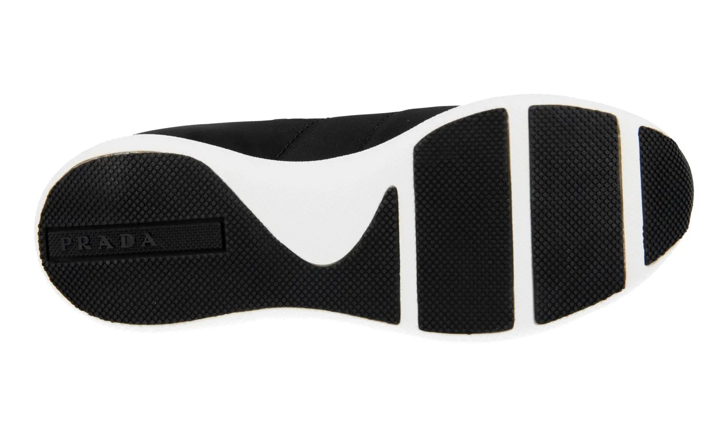 Prada Women's Black Sneaker 1E945L Orthotic Support Stable Design