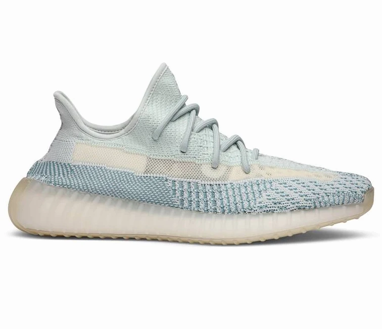 Adidas Yeezy Boost 350 V2 (Cloud White) festival - themed running wear Lunarlon