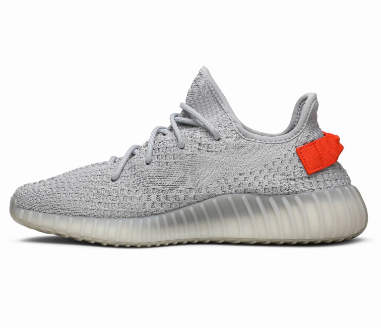 Adidas Yeezy Boost 350 V2 (Tail Light) running on flats Cushioned Support