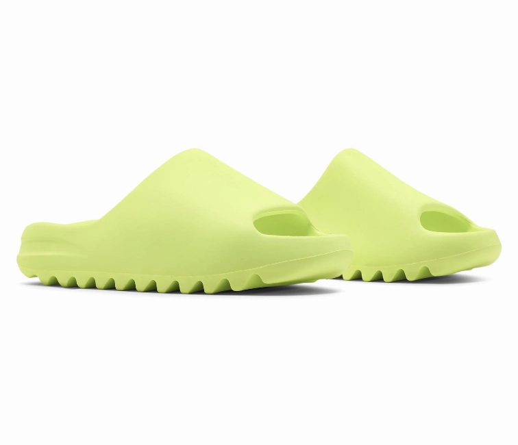 Adidas Yeezy Slide (Glow Green) Simple Designs Flat terrain running