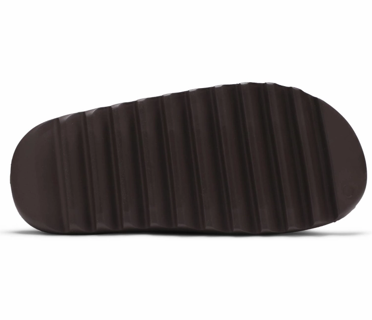 raised sole shoes Adidas Yeezy Slide (Soot)