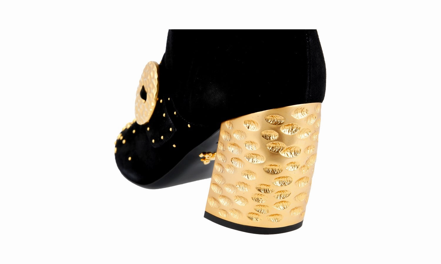 All Around Trendy Boot Prada Women's Black Leather Half-Boot 1T819H