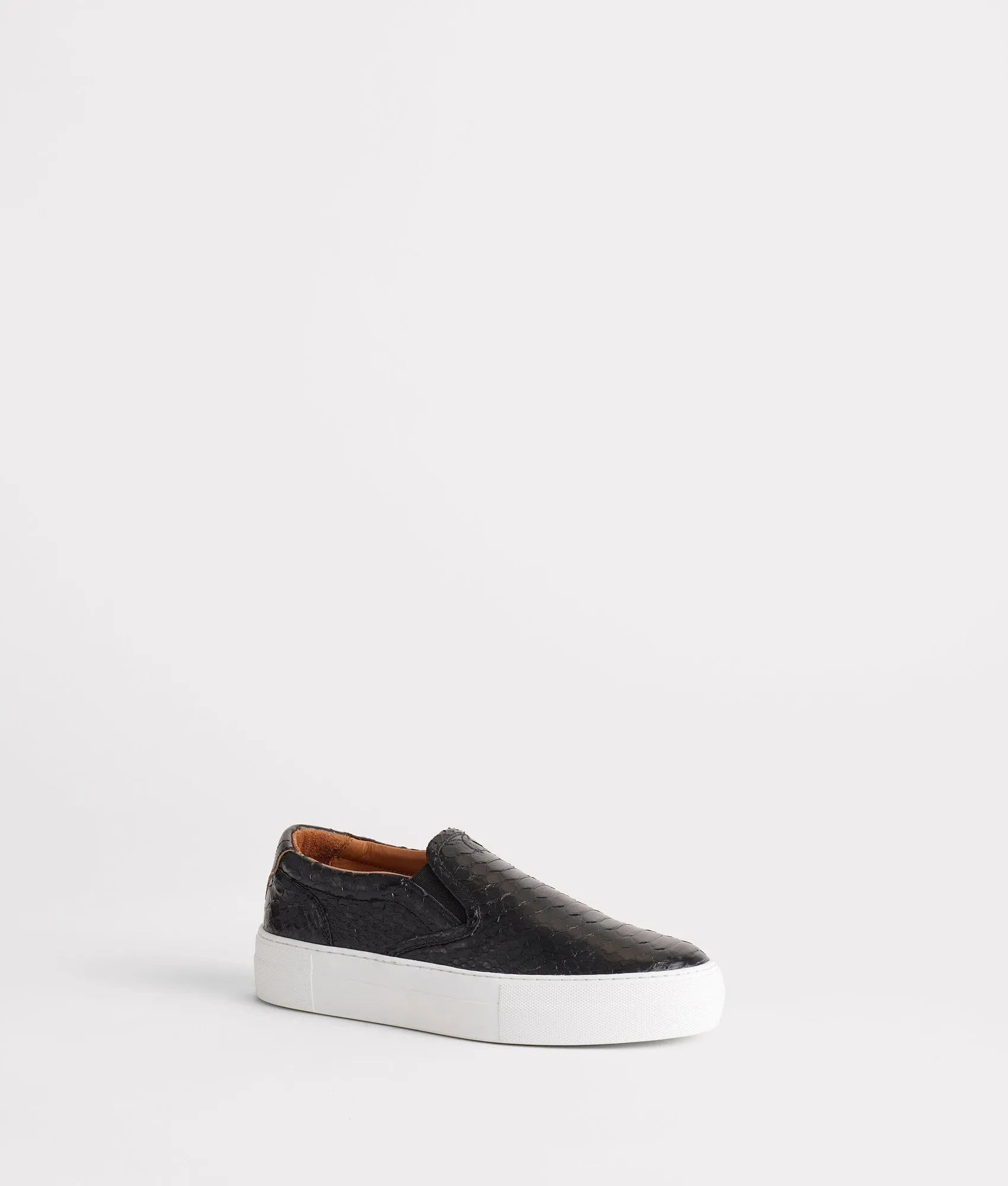 Comfort Strap All-Round Wear Mosaico Slip On :: Black Python