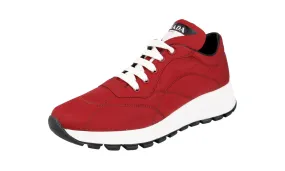 Ankle Hugging Collar Secure Lace System Prada Women's Red Prax01 Sneaker 1E245L