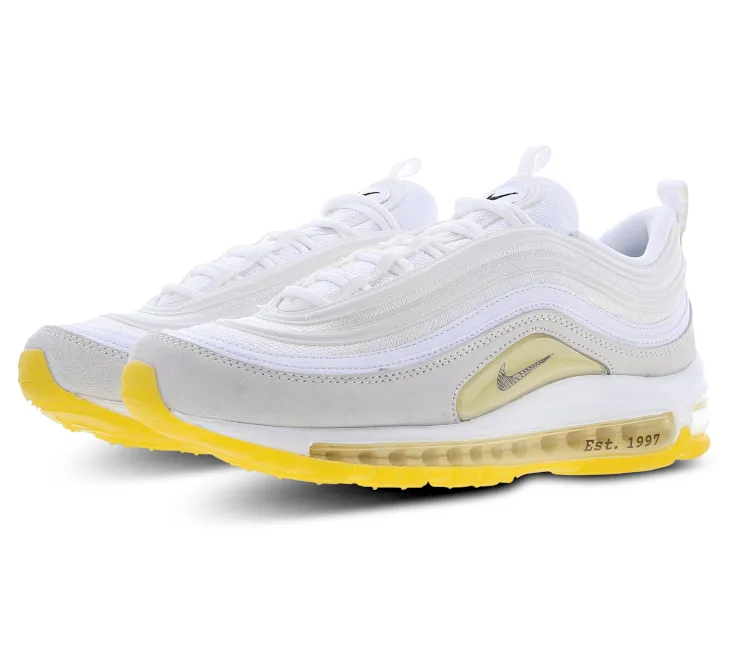 Comfort Fitment Men's Nike Air Max 97 FR (White/Gold)