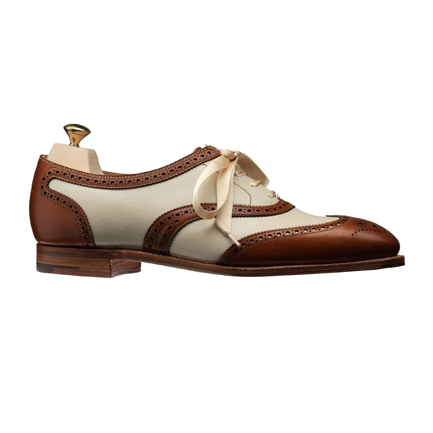 Alice Tan & Ivory Burnished Calf Simple Outline