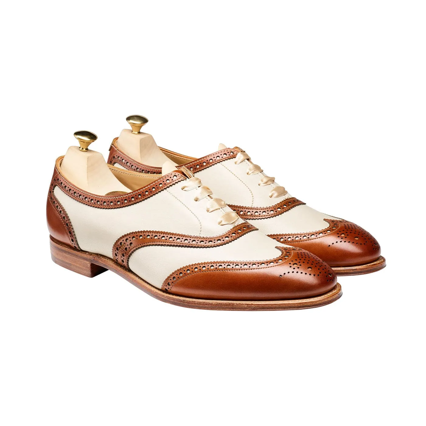 Fine Craftsmanship Alice Tan & Ivory Burnished Calf