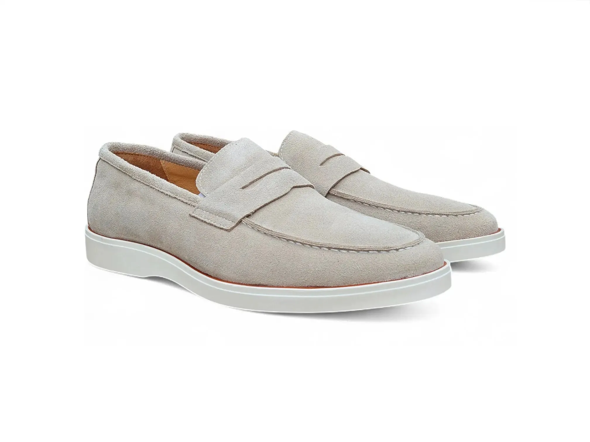 Supple Suede Penny Loafer with Sporty Sole fartlek - running shoes