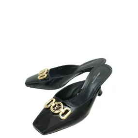 Louis Vuitton Black Rotary Mule 37 Low Top