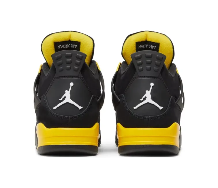 Men??s Nike Air Jordan 4 Retro (Thunder) shock - absorbing running in 10K races shoes