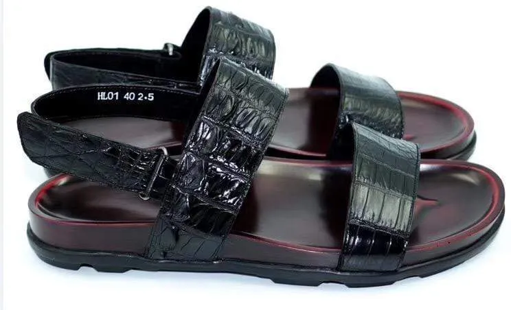 Crocodile Shoes Crocodile Leather Sandals reliable shoes Reliable Support
